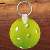 Kalkgroene echte picklebalklassieker sleutelhanger (Voorkant)
