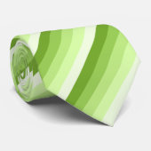 Kalkgroene schaduwstrepen stropdas (Opgerold)