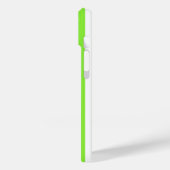 Kalkgroene strepen en witte snoepjes Case-Mate iPhone case (Achterkant / Links)