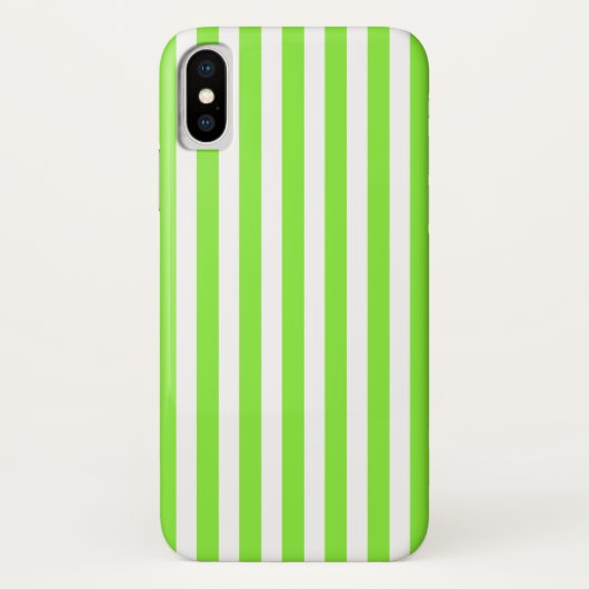 Kalkgroene strepen en witte snoepjes Case-Mate iPhone case (Achterkant)