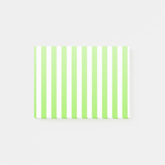 Kalkgroene strepen en witte snoepjes post-it® notes (Voorkant)