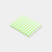 Kalkgroene strepen en witte snoepjes post-it® notes (Schuin)