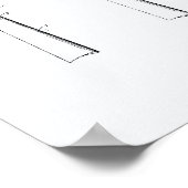 Kalkless Billiard Cue Tip 1925 - Witboek Poster (Hoek)