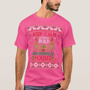 Kalkmakreelbewaarders die met een lelijke kerst ba t-shirt