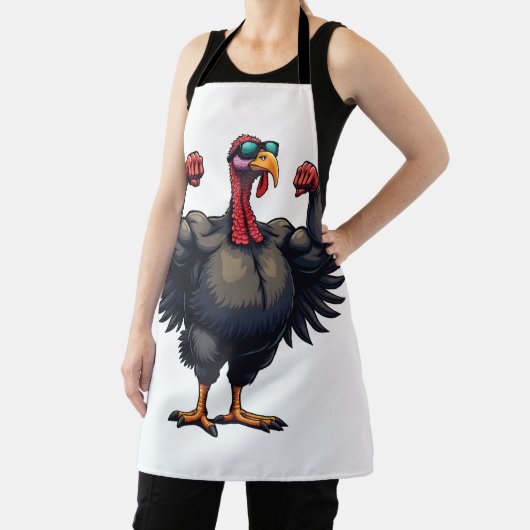 Kalkoen Bodybuilding Thanksgiving Day Sportschool Schort (Insitu)