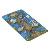 KALKOEN BOOM, FUNNY THANKSGIVING GOBBLERS ROOSTING MAGNEET (Rechterzijde)