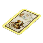 kalkoen en meisje magneet (Linkerzijde)