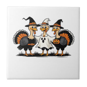 Kalkoen Halloween Boo, Thanksgiving Kalkoen, Griez Tegeltje