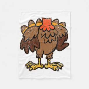 kalkoen kostuum grappige Thanksgiving dag Herfst a Fleece Deken