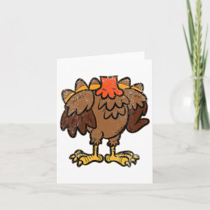 kalkoen kostuum grappige Thanksgiving dag Herfst a Kaart