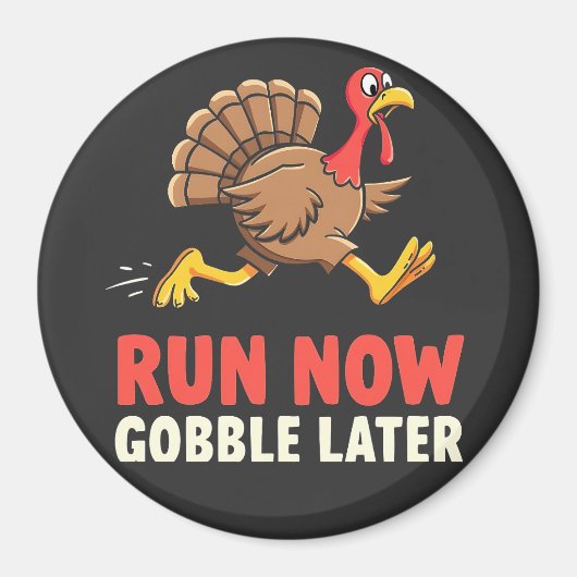 Kalkoen Marathon Hardlopen met Thanksgiving, Gobbl Magneet (Voorkant)