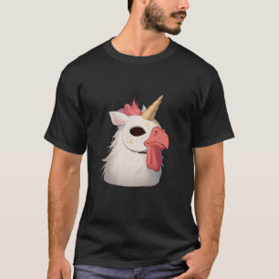 Kalkoen Met Eenhoorn Masker - Grappige Eenhoorn Th T-shirt
