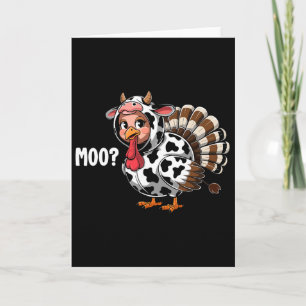 Kalkoen Moo Grappige Thanksgiving Kinderen Jongens Kaart