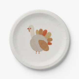 Kalkoen Papieren Bord - Thanksgiving Tafel Decor