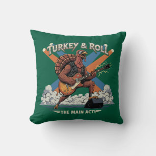 Kalkoen & Rock Fun kalkoendag Rocker Gitaar Kussen