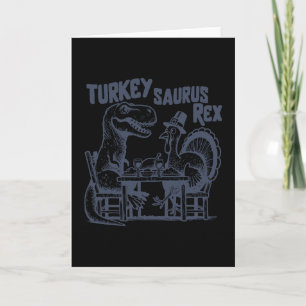 Kalkoen Saurus Rex Grappige Dinosaur T-rex Kalkoen Kaart