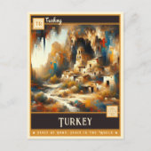 Kalkoen |  schilderij briefkaart (Voorkant)