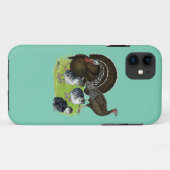 Kalkoen Standaard Brons Familie Case-Mate iPhone Case (Achterkant (horizontaal))