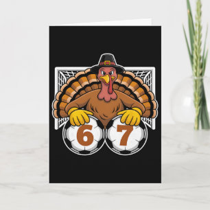 Kalkoen Voetbal 67 Meme Grappige Thanksgiving Spor Kaart
