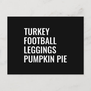 Kalkoen Voetbal Grappig Thanksgiving Diner Familie Briefkaart