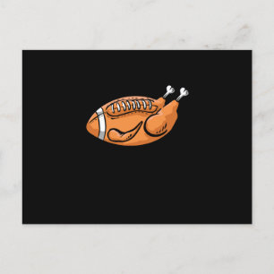 Kalkoen Voetbal Grappig Thanksgiving Diner Familie Briefkaart
