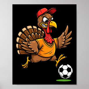 Kalkoen Voetbal Thanksgiving Kalkoen Voetbal Spele Poster
