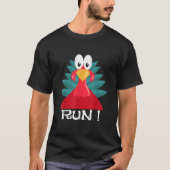 kalkoen volwassen kostuum running T shirt (Voorkant)