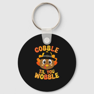 Kalkoen Wobbel tot je Wobbelt Leuk Thanksgiving Ki Sleutelhanger