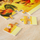 Kalkoenen en kippen legpuzzel (Zijkant)