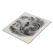  kalkoenen - gepersonaliseerde Barn Turkey Birds Tegeltje (Zijkant)