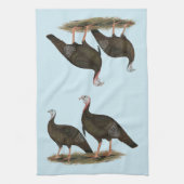 Kalkoenen in het oostelijke wilde haar theedoek (Verticaal)