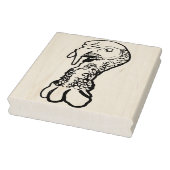 kalkoenhoofd-rubberstempel 	rubberstempel (Stempel)