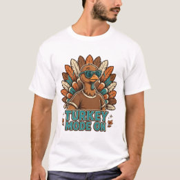 Kalkoenmodus Aan Funny Thanksgiving Kalkoen Met T-shirt