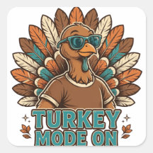 Kalkoenmodus Aan Grappige Thanksgiving Kalkoen Met