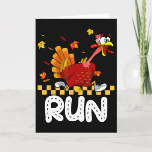Kalkoenren Costume Thanksgiving Hardlopen Kalkoen  Kaart