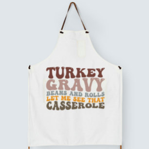 Kalkoensaus Bonen En Broodjes Fall Thanksgiving Schort