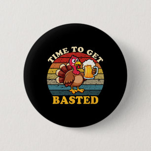 Kalkoentijd om grappig te worden Bedankt voor de g Ronde Button 5,7 Cm