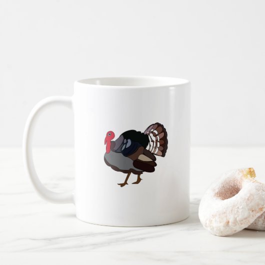 kalkoenvogel koffiemok (Met donut)