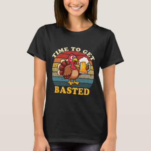 Kalkooitijd om grappig gelukkig Thanksgiving M te T-shirt