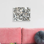 Kalksteen grind canvas afdruk (Insitu (Woonkamer))