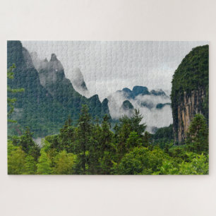 Kalksteenheuvels Yangshuo, Guangxi, China Legpuzzel