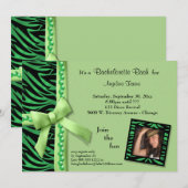 Kalksteenparels en zebrastripes kaart (Voorkant / Achterkant)