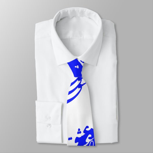 kalligrafiblauw stropdas (Gebonden)