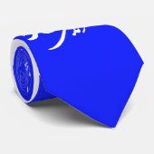 kalligrafiblauw stropdas (Opgerold)