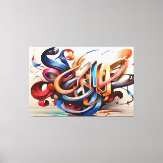 Kalligrafie Art Design Canvas Afdruk