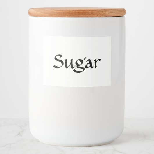 kalligrafie bewerkbare labelset voedselcontainer etiket (Voorkant)