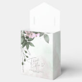 Kalligrafie Bloemig Dank Je Hart Mauve ID771 Bedankdoosjes (Geopend)