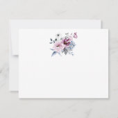  kalligrafie dank u 3-foto bruiloft kaart (Achterkant)