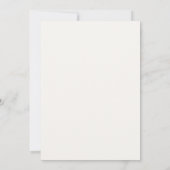 Kalligrafie Eenvoudige Elegante Moderne Huwelijk Kaart (Achterkant)