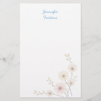 Kalligrafie Elegant Eenvoudig Eigen Naam Briefpapier